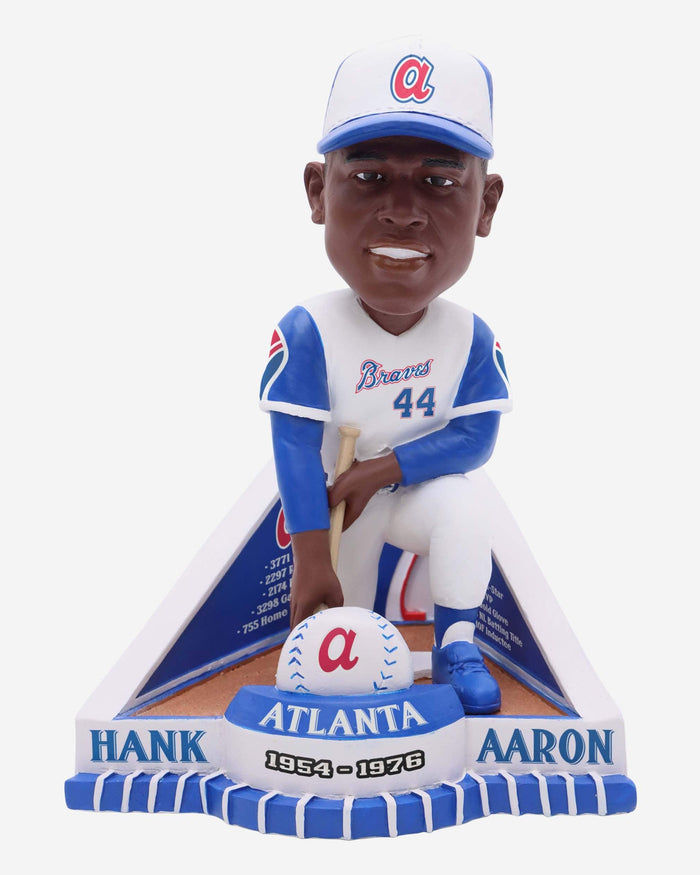 Hank Aaron Atlanta Braves Career Stat Bobblehead FOCO - FOCO.com