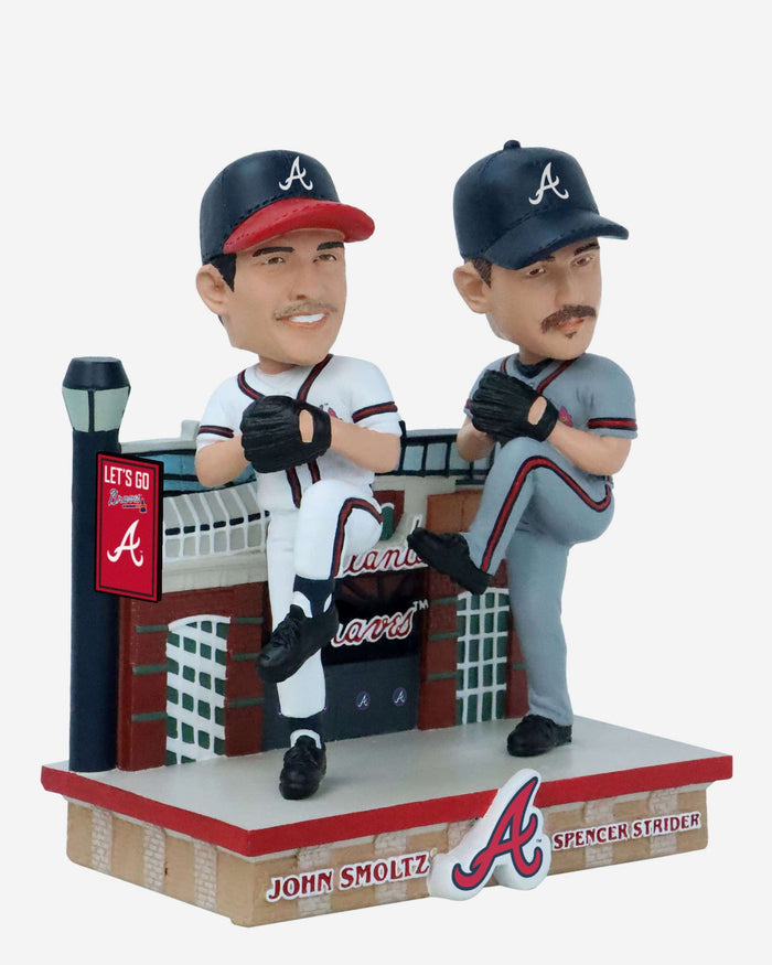 John Smoltz & Spencer Strider Atlanta Braves Then and Now Bobblehead FOCO - FOCO.com