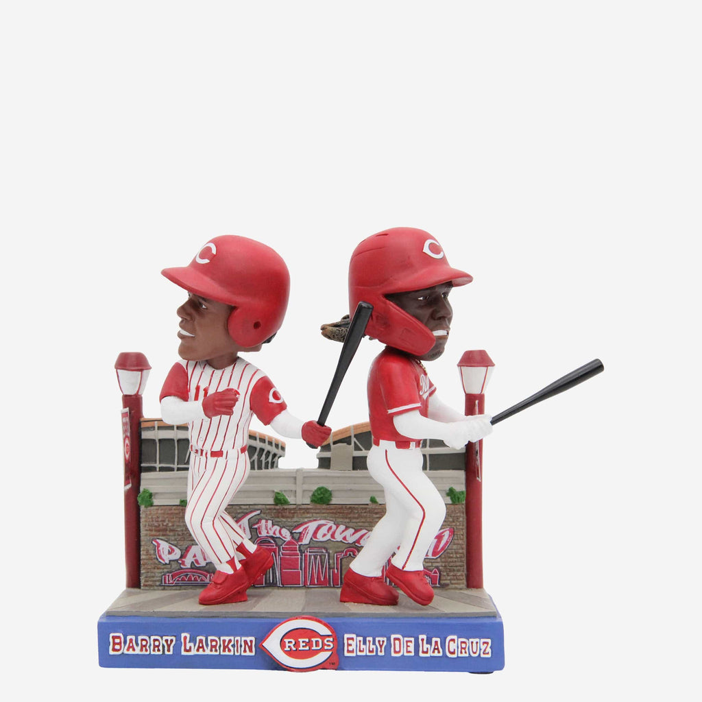 Barry Larkin & Elly De La Cruz Cincinnati Reds Then And Now Bobblehead FOCO - FOCO.com