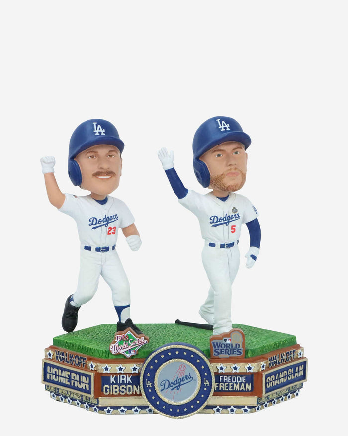 Kirk Gibson & Freddie Freeman Los Angeles Dodgers World Series Walk Off Home Run Then & Now Bobblehead FOCO - FOCO.com