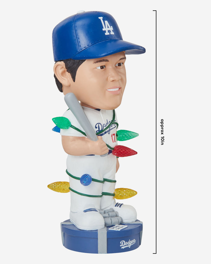 Shohei Ohtani Los Angeles Dodgers Holiday Lights Bobblehead FOCO - FOCO.com