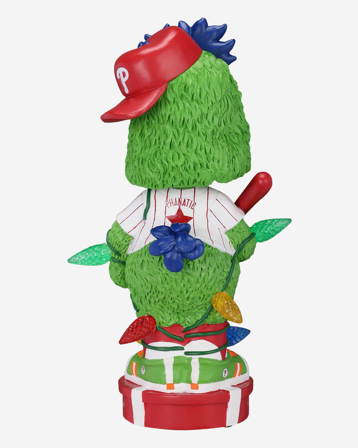 Phillie Phanatic Philadelphia Phillies Holiday Lights Mascot Bobblehead FOCO - FOCO.com