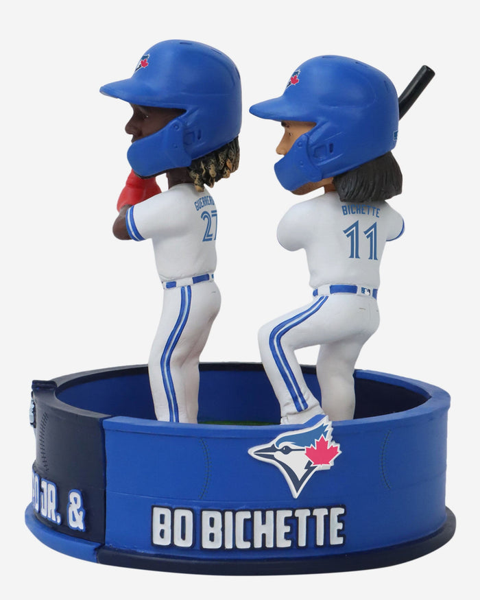 Vladimir Guererro Jr & Bo Bichette Toronto Blue Jays Hinged Base Dual Bobblehead FOCO - FOCO.com