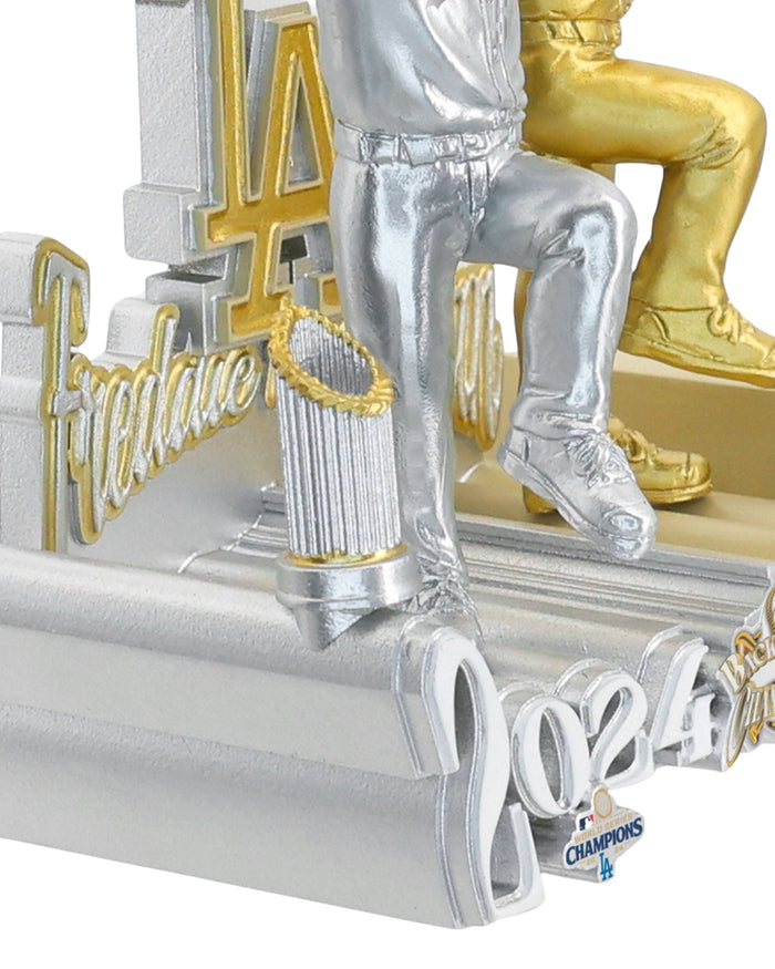 Freddie Freeman Los Angeles Dodgers 2025 Back To Back World Series Champions Then And Now Bobblehead