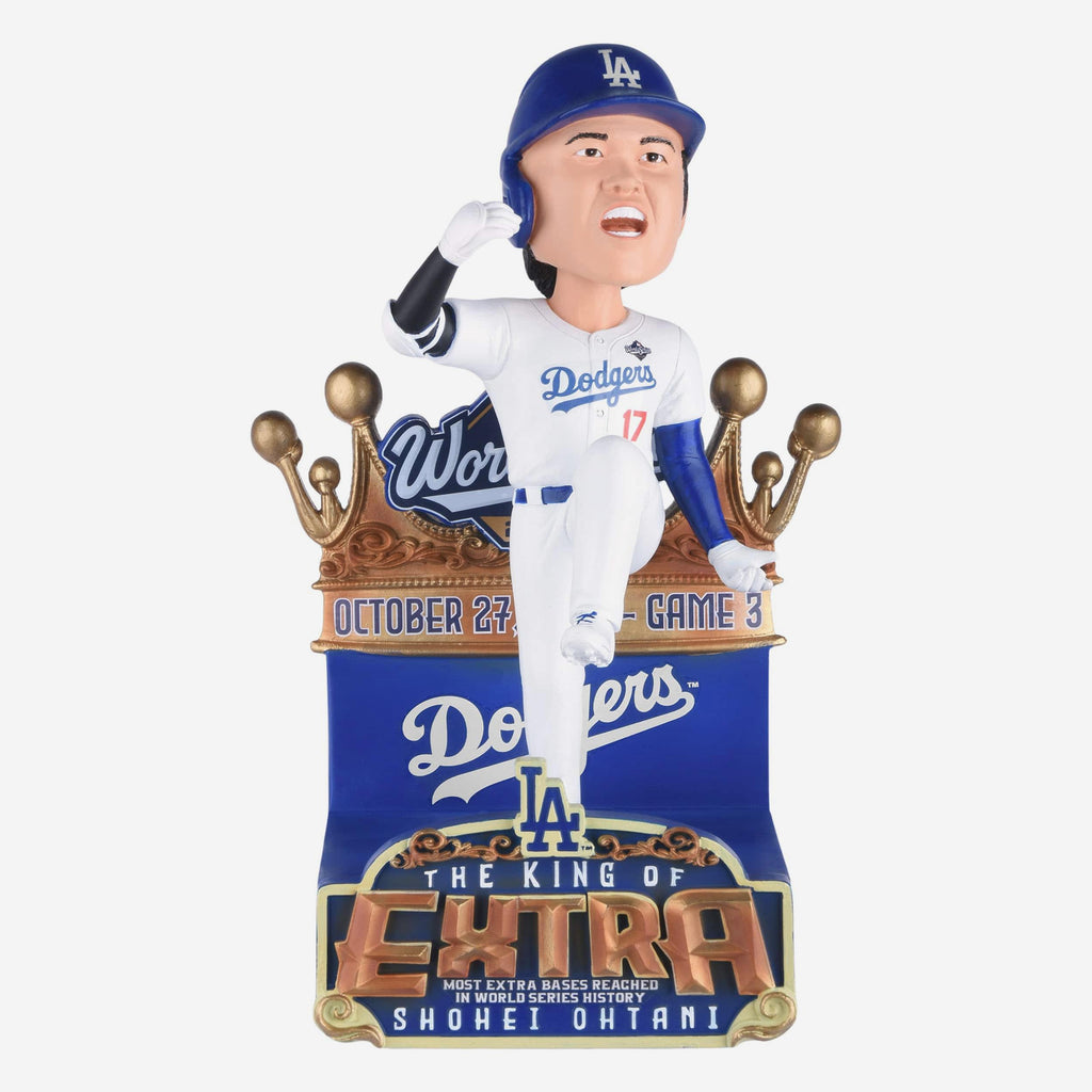 Shohei Ohtani Los Angeles Dodgers Most Extra Base Hits World Series Game 3 Bobblehead FOCO - FOCO.com