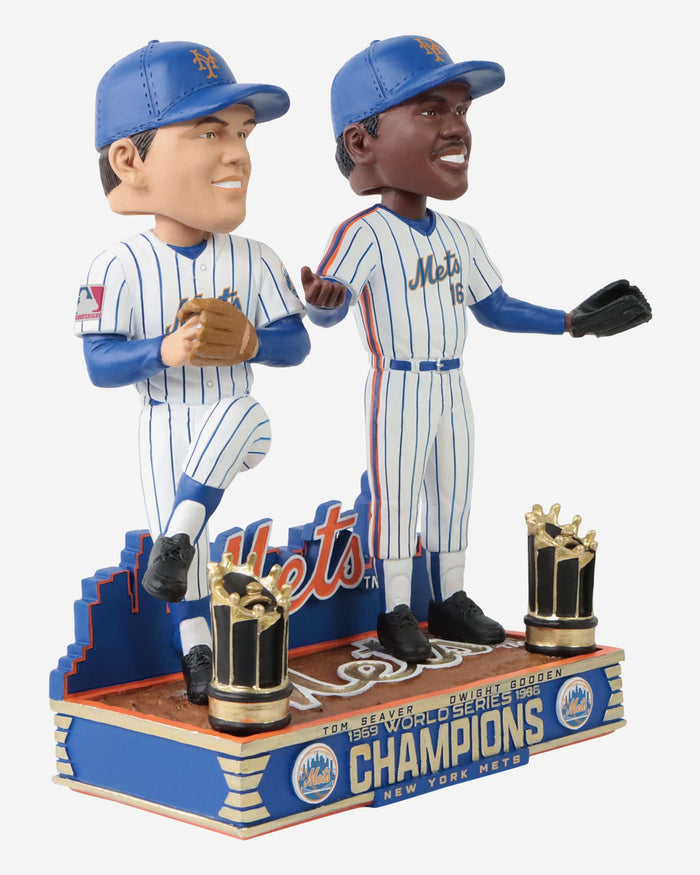 Tom Seaver & Dwight Gooden New York Mets 1969 & 1986 World Series Champions Dual Bobblehead FOCO - FOCO.com