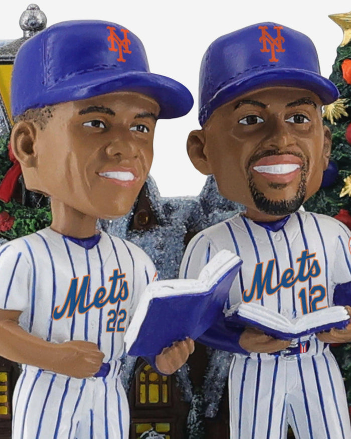 New York Mets Christmas Carol Sound Chip Mini Bobblehead Scene FOCO - FOCO.com