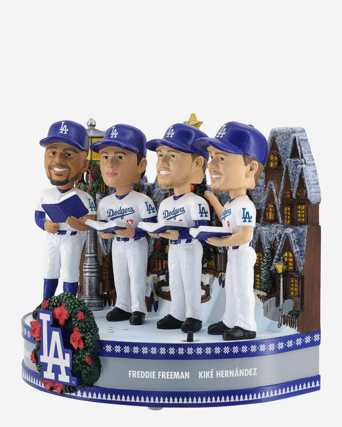 Los Angeles Dodgers Christmas Carol Sound Chip Mini Bobblehead Scene FOCO - FOCO.com