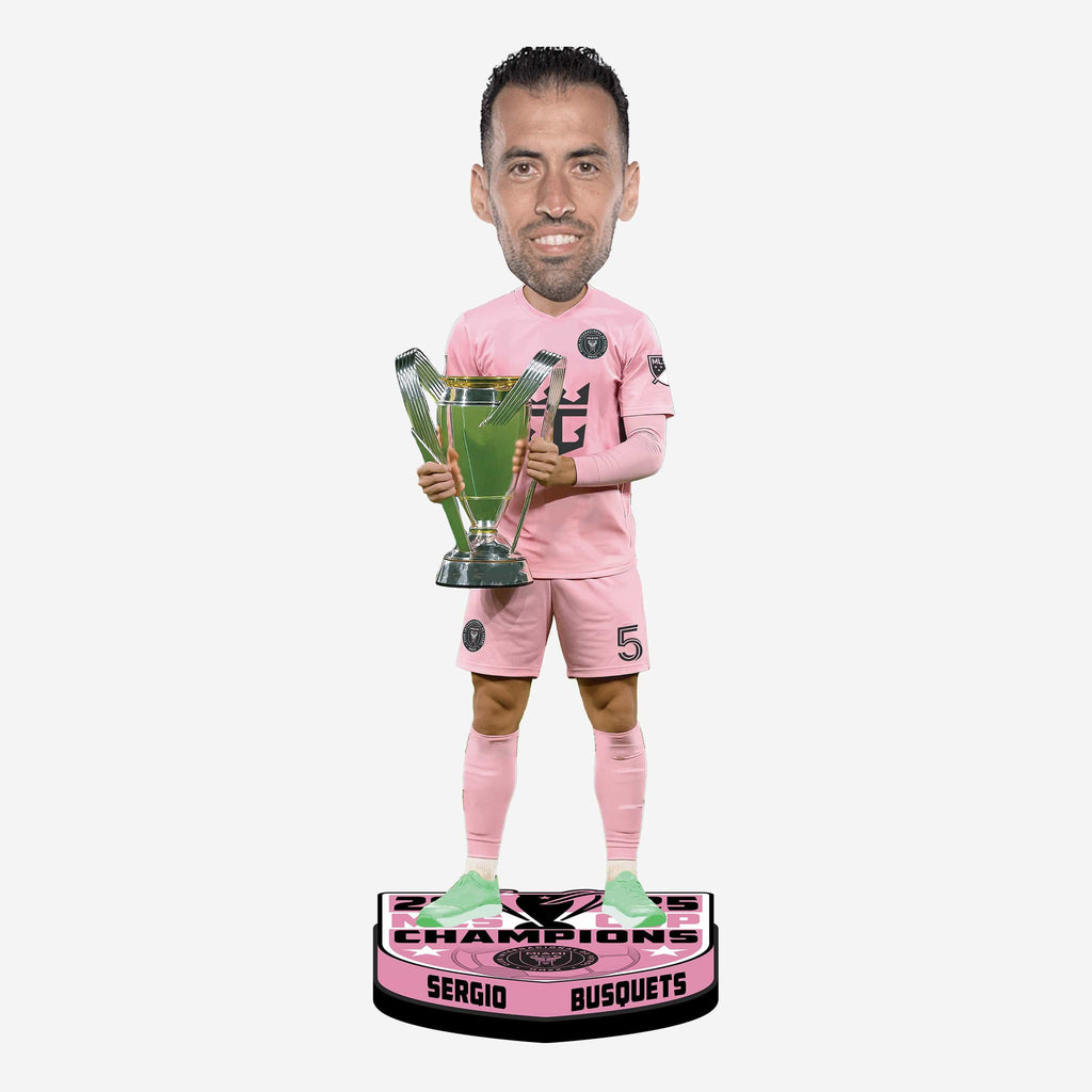 Sergio Busquets Inter Miami CF 2025 MLS Champions Bobblehead FOCO - FOCO.com