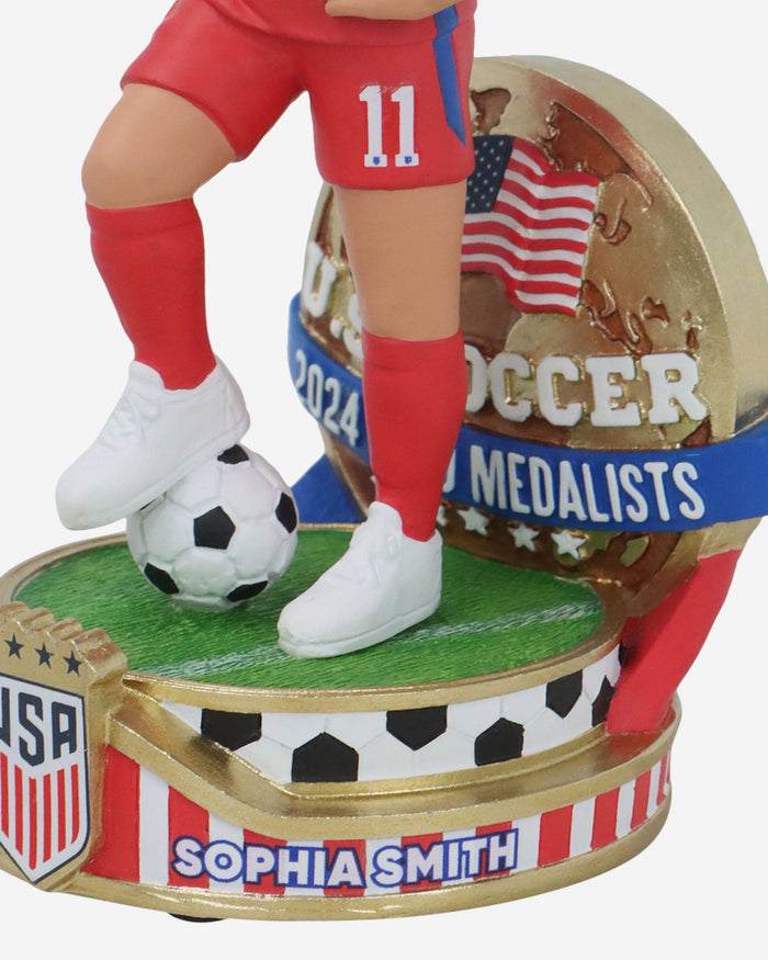 Sophia Smith US Women's National Soccer Team Gold Medal Bobblehead FOCO - FOCO.com