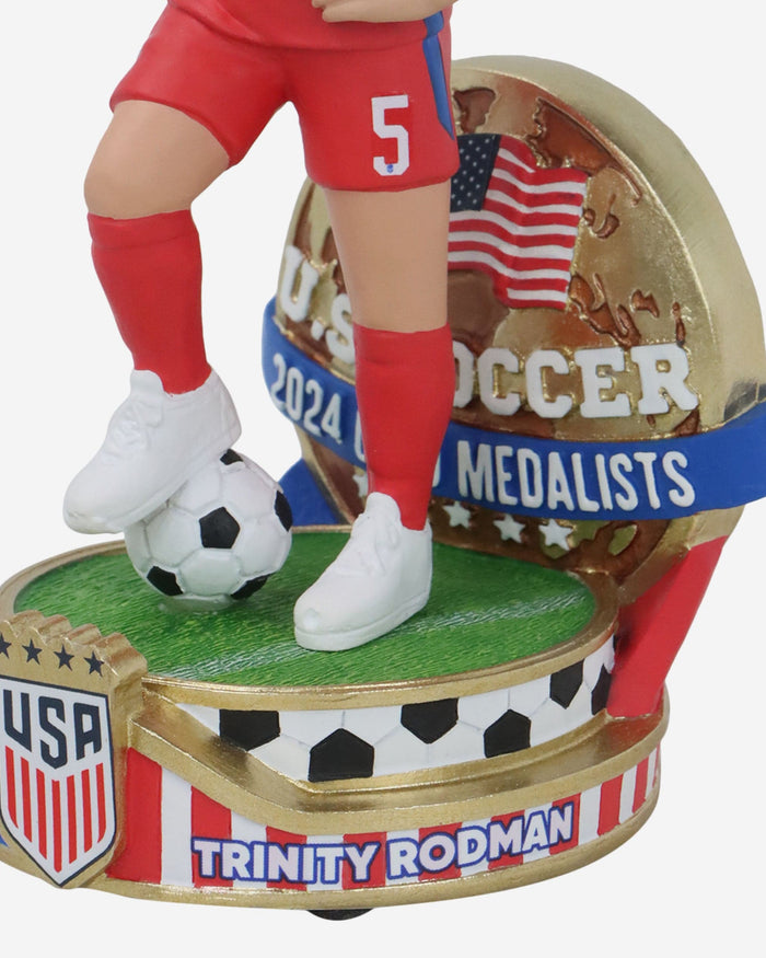 Trinity Rodman US Women's National Soccer Team Gold Medal Bobblehead FOCO - FOCO.com