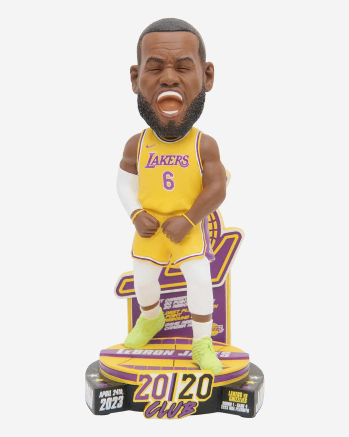 LeBron James Los Angeles Lakers 20/20 Game Bobblehead FOCO - FOCO.com