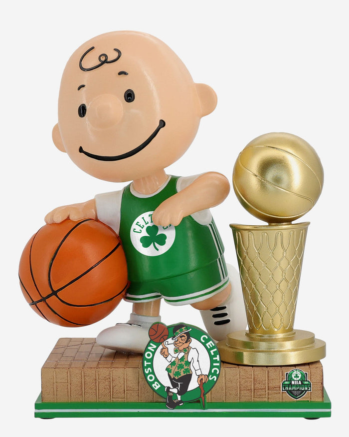 Charlie Brown Peanuts 2024 NBA Champions Bobblehead FOCO - FOCO.com
