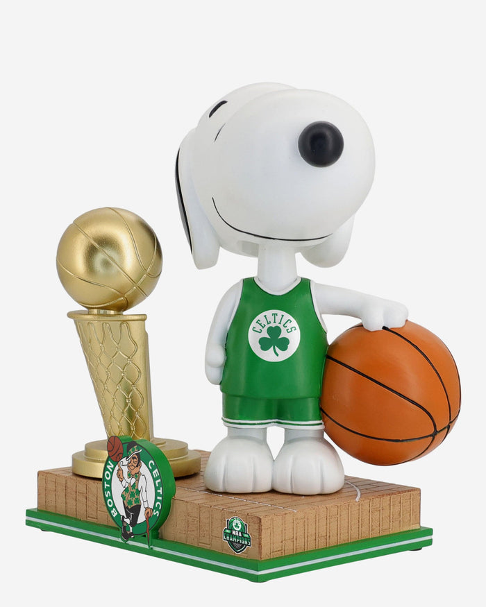 Boston Celtics Snoopy Peanuts 2024 NBA Champions Bobblehead FOCO - FOCO.com