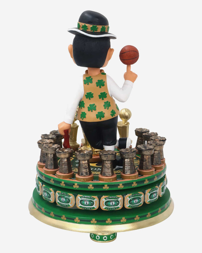 Lucky The Leprechaun Boston Celtics 18x NBA Champions Ring Spinner Mascot Bobblehead FOCO - FOCO.com