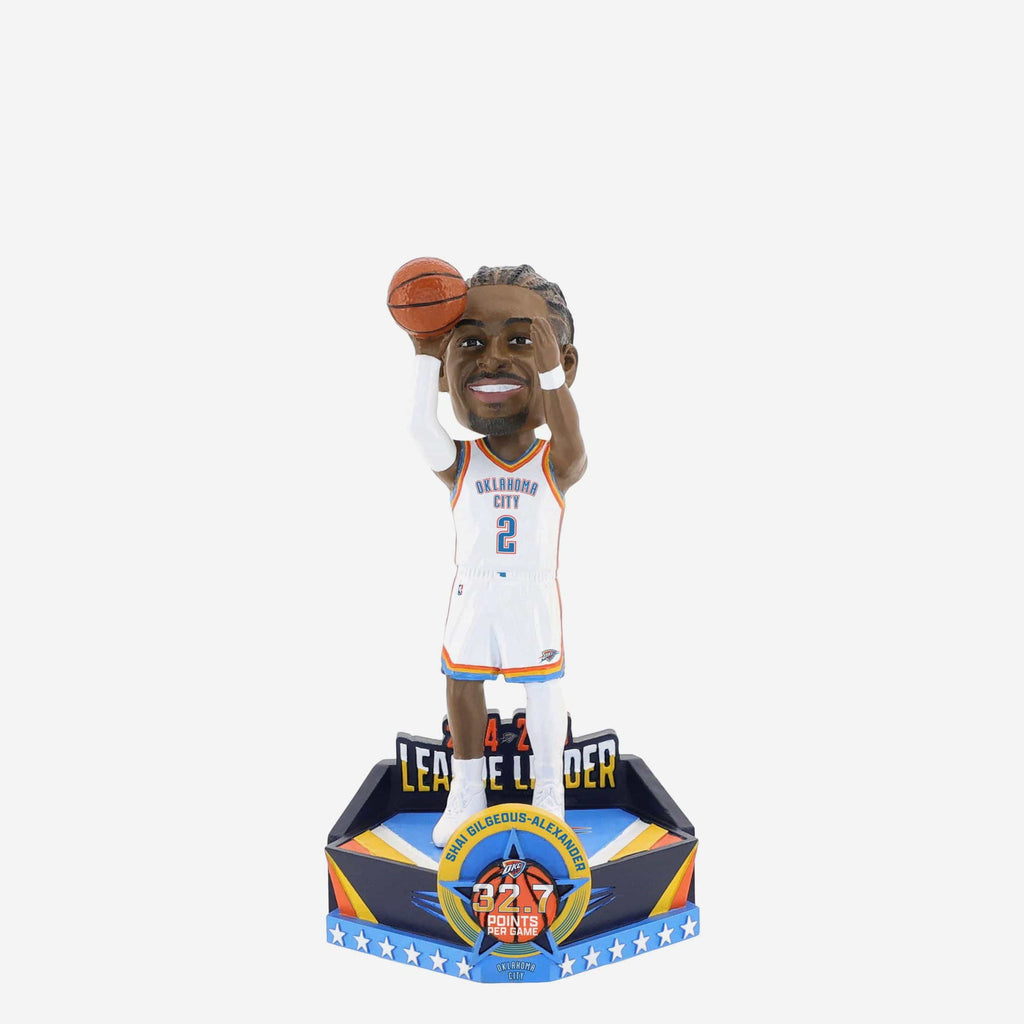 Shai Gilgeous-Alexander Oklahoma City Thunder 2025 Points Per Game Leader Mini Bobblehead FOCO - FOCO.com