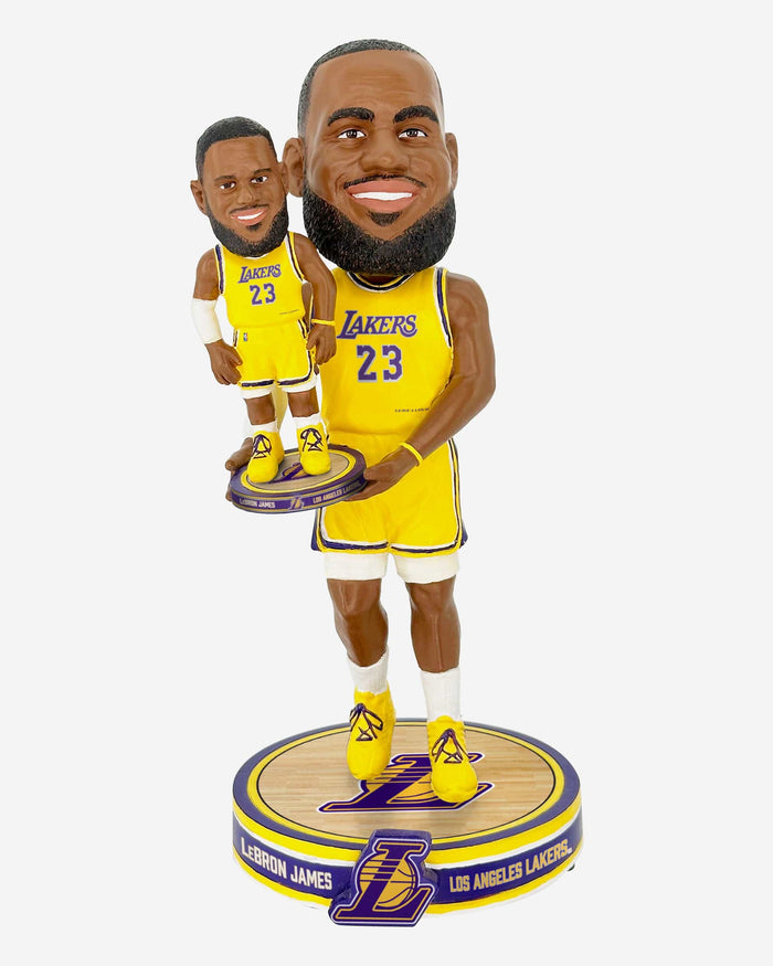 LeBron James Los Angeles Lakers Bobble Dubblz Bobblehead FOCO - FOCO.com