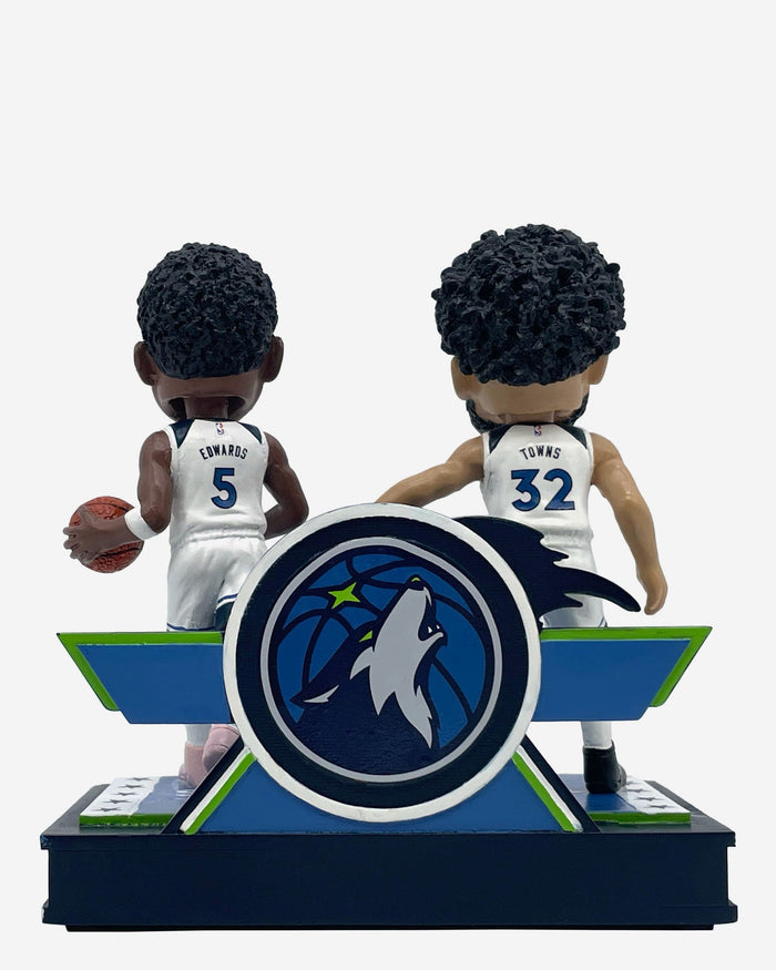 Anthony Edwards & Karl-Anthony Towns Minnesota Timberwolves Playoff Dual Bobblehead FOCO - FOCO.com