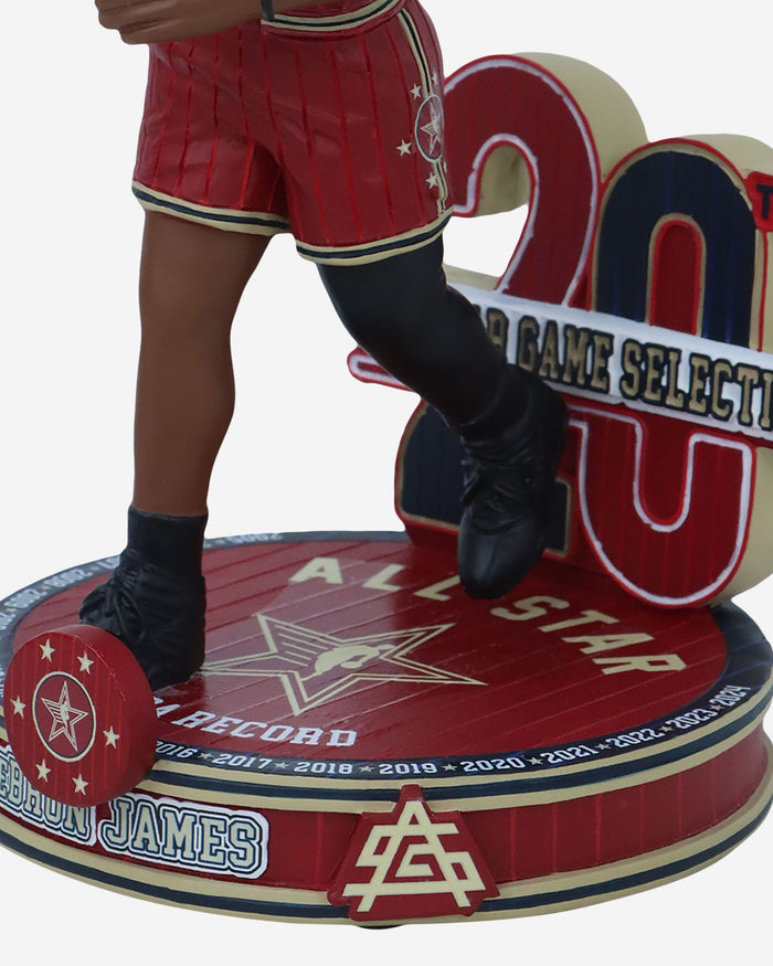 LeBron James Los Angeles Lakers 20x All-Star Bobblehead FOCO - FOCO.com