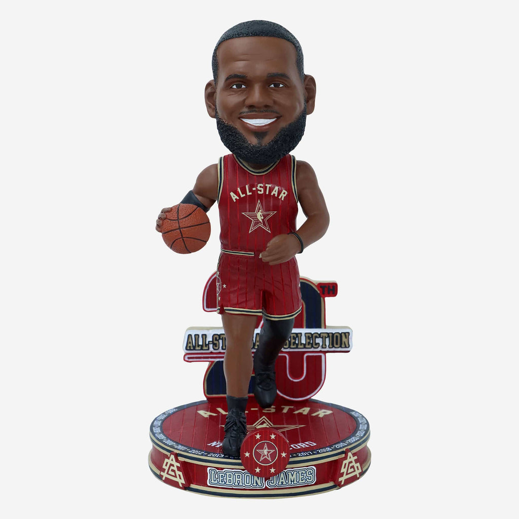LeBron James Los Angeles Lakers 20x All-Star Bobblehead FOCO - FOCO.com
