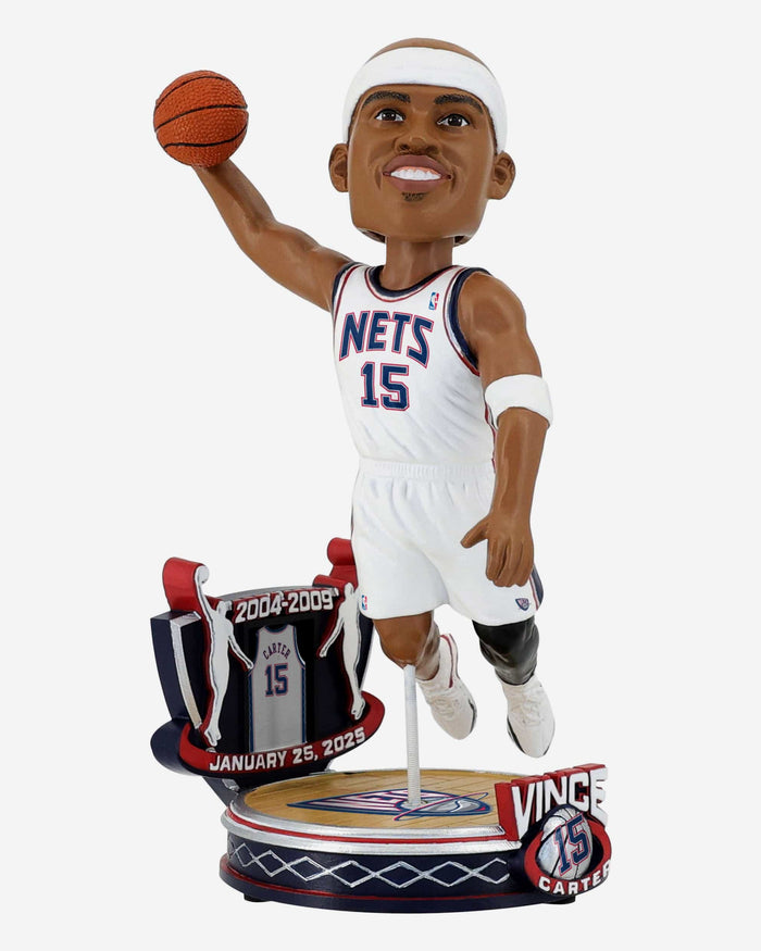 Vince Carter New Jersey Nets Jersey Retirement Bobblehead FOCO - FOCO.com