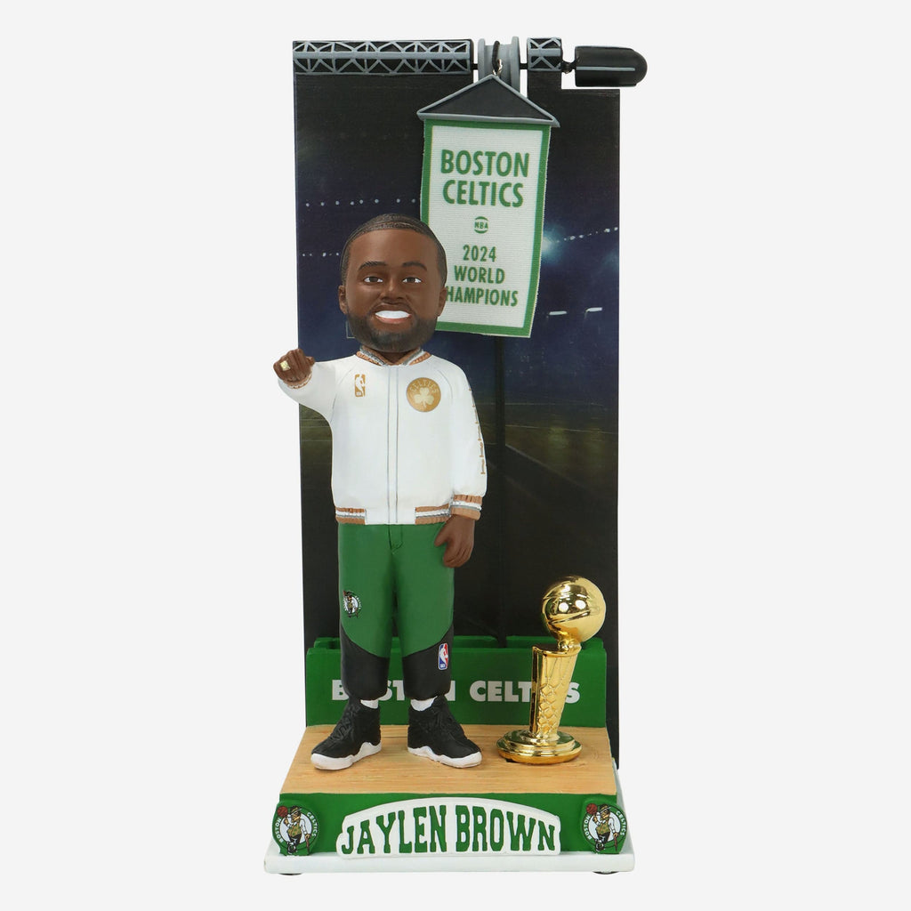 Jaylen Brown Boston Celtics 2024 Banner Raising Bobblehead FOCO - FOCO.com