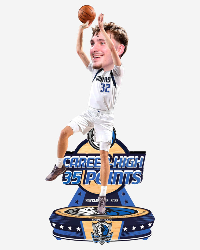 Cooper Flagg Dallas Mavericks Career High 35 Point Gamebreaker Bobblehead FOCO - FOCO.com