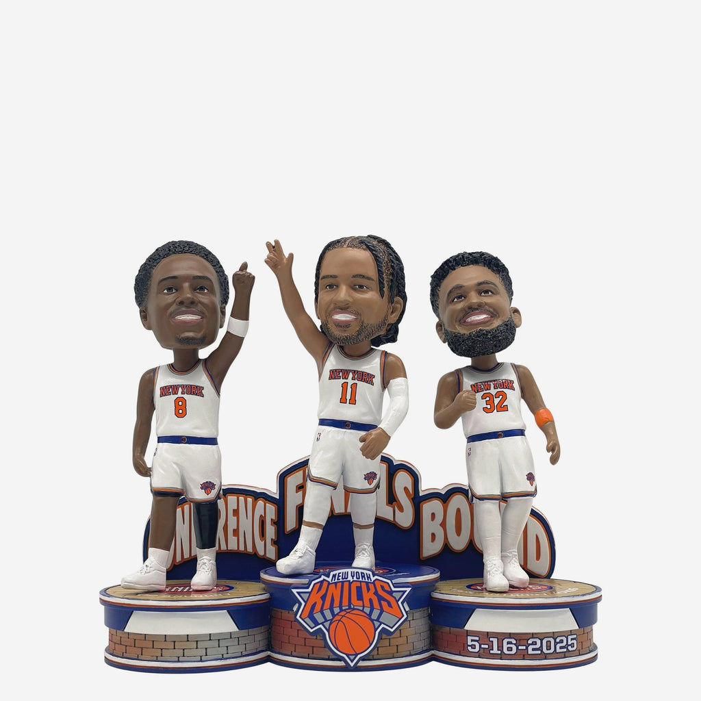 New York Knicks Eastern Conference Bound Triple Bobblehead FOCO - FOCO.com