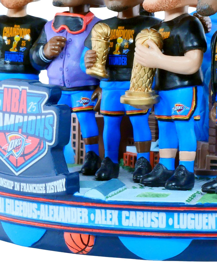 Oklahoma City Thunder 2025 NBA Champions Mini Bobblehead Scene FOCO - FOCO.com