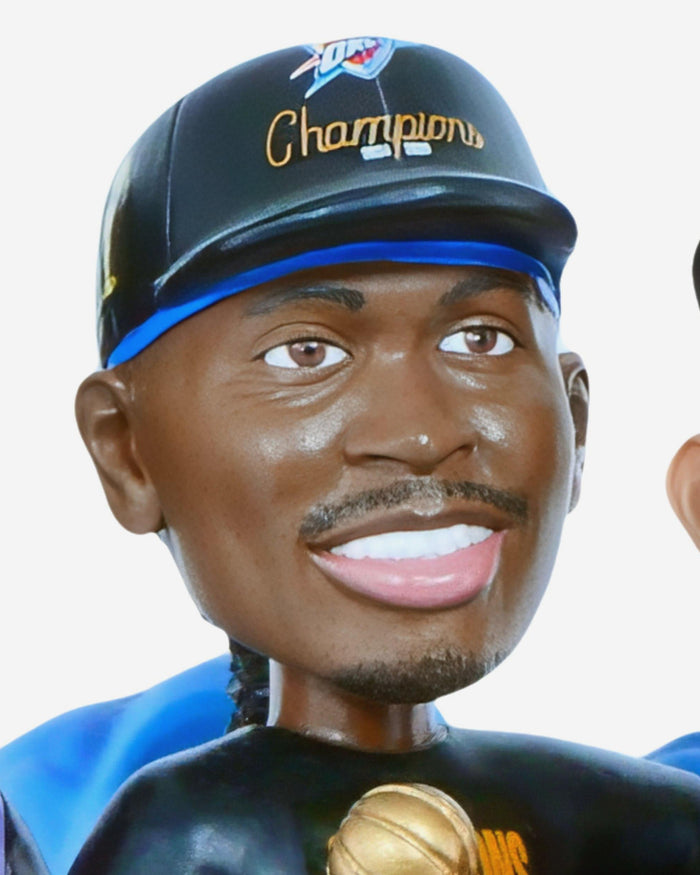 Oklahoma City Thunder 2025 NBA Champions Mini Bobblehead Scene FOCO - FOCO.com