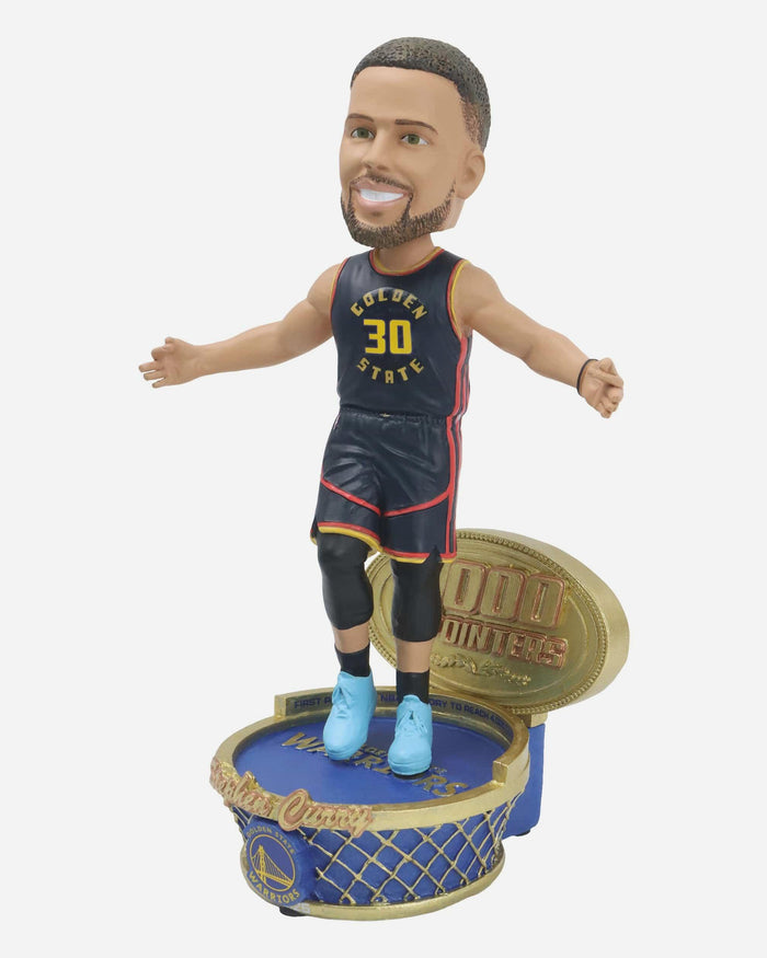 Steph Curry Golden State Warriors 4,000 Career Three Pointers Bobblehead FOCO - FOCO.com