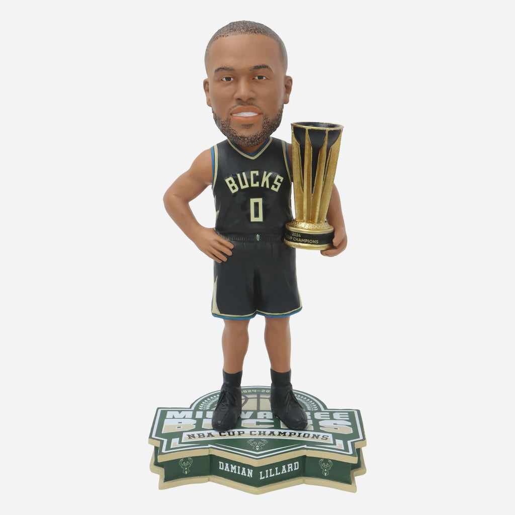Damian Lillard Milwaukee Bucks 2024 NBA Cup Champions Bobblehead FOCO - FOCO.com