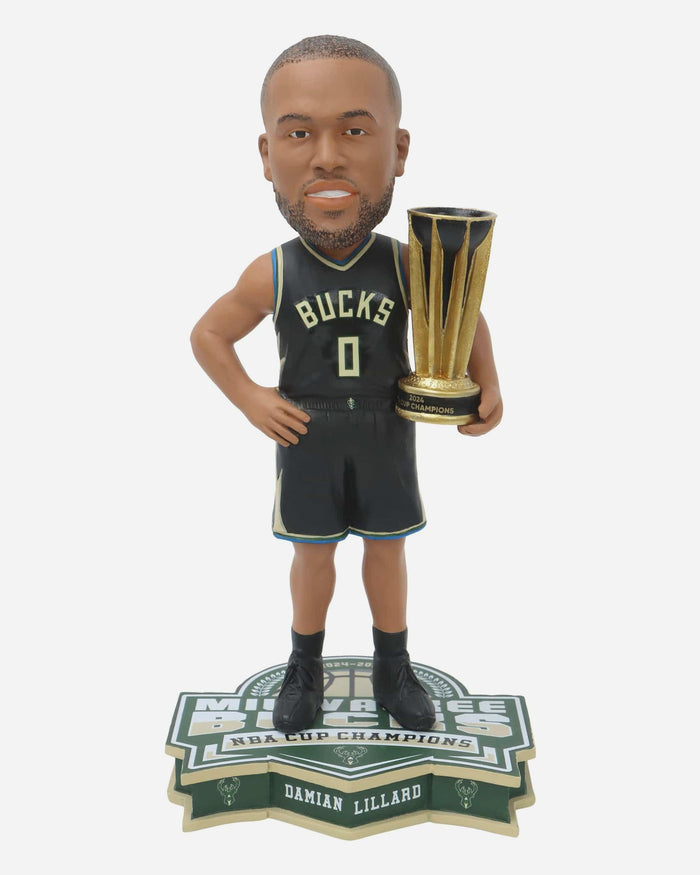 Damian Lillard Milwaukee Bucks 2024 NBA Cup Champions Bobblehead FOCO - FOCO.com