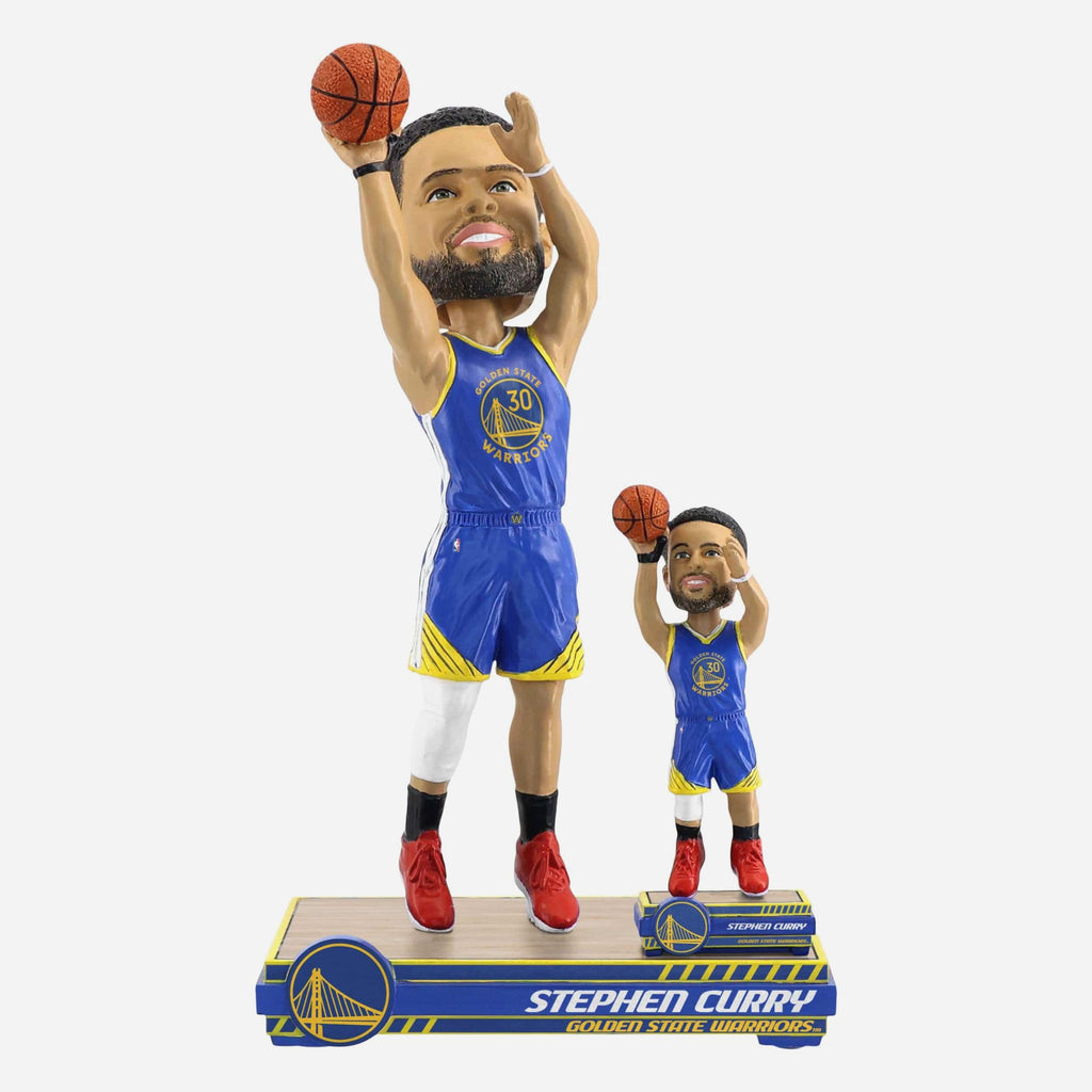 Stephen Curry Golden State Warriors Magnetized Bobble Dubblz Bobblehead FOCO - FOCO.com