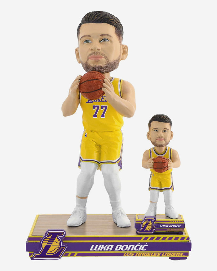 Luka Doncic Los Angeles Lakers Magnetized Bobble Dubblz Bobblehead FOCO - FOCO.com