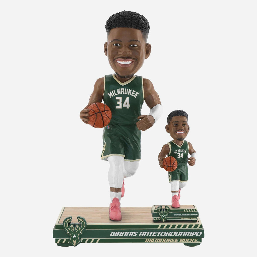 Giannis Antetokounmpo Milwaukee Bucks Magnetized Bobble Dubblz Bobblehead FOCO - FOCO.com