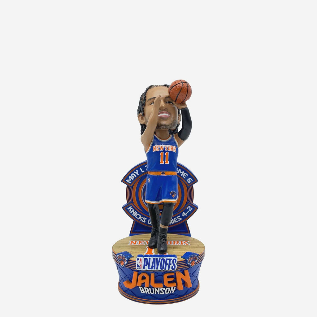 Jalen Brunson New York Knicks 2025 Playoffs First Round Clinch Moment Mini Bobblehead FOCO - FOCO.com