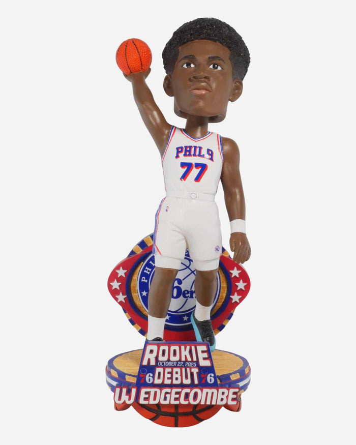 VJ Edgecombe Philadelphia 76ers NBA Debut Bobblehead FOCO - FOCO.com