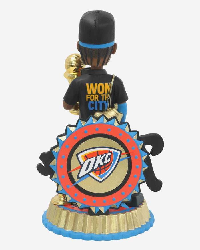 Shai Gilgeous-Alexander Oklahoma City Thunder 2025 NBA Champions Triple Trophy Bobblehead FOCO - FOCO.com