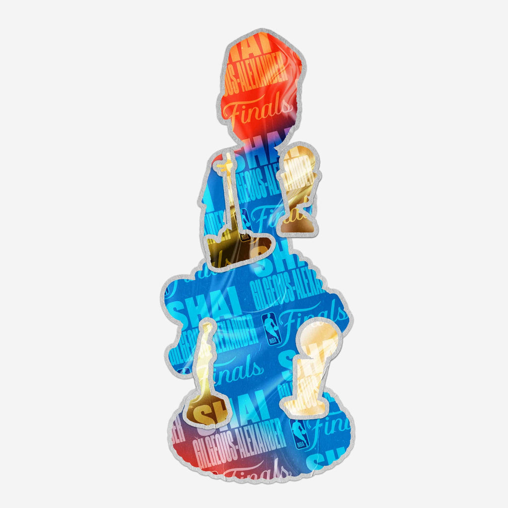 Shai Gilgeous-Alexander Oklahoma City Thunder 2025 NBA Champions Triple Trophy Bobblehead FOCO - FOCO.com