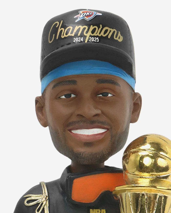 Shai Gilgeous-Alexander Oklahoma City Thunder 2025 NBA Champions Triple Trophy Bobblehead FOCO - FOCO.com