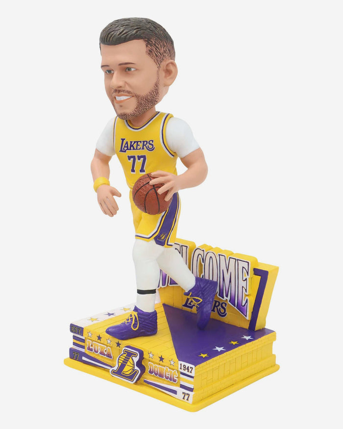 Luka Doncic Los Angeles Lakers Welcome to the Team Bobblehead FOCO - FOCO.com