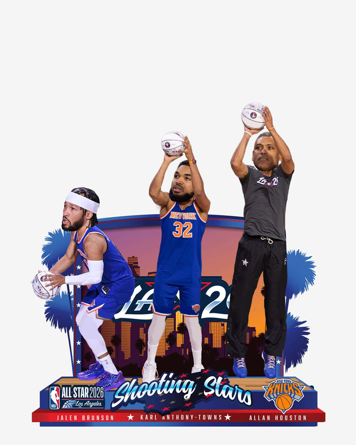 New York Knicks 2026 NBA All Star Shooting Stars Winner Mini Bobblehead Scene FOCO - FOCO.com