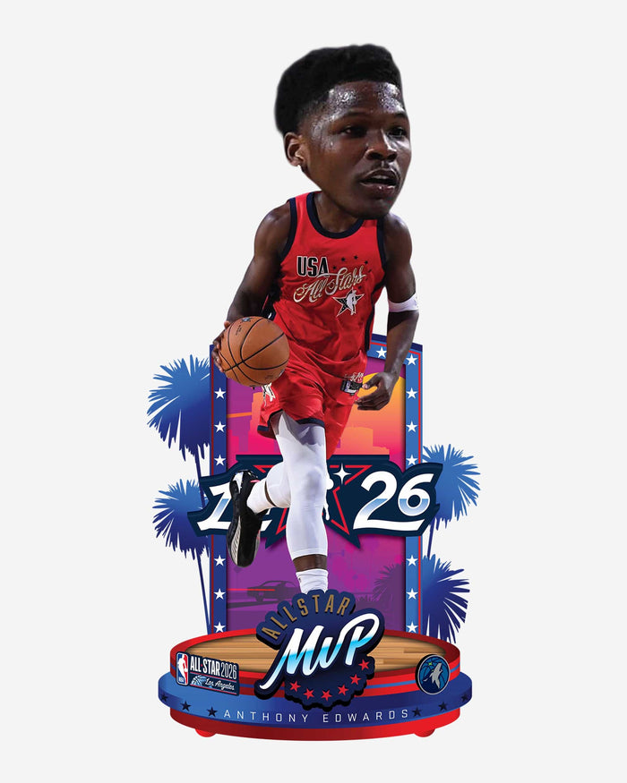 Anthony Edwards Minnesota Timberwolves 2026 NBA All-Star Game MVP Bobblehead FOCO - FOCO.com