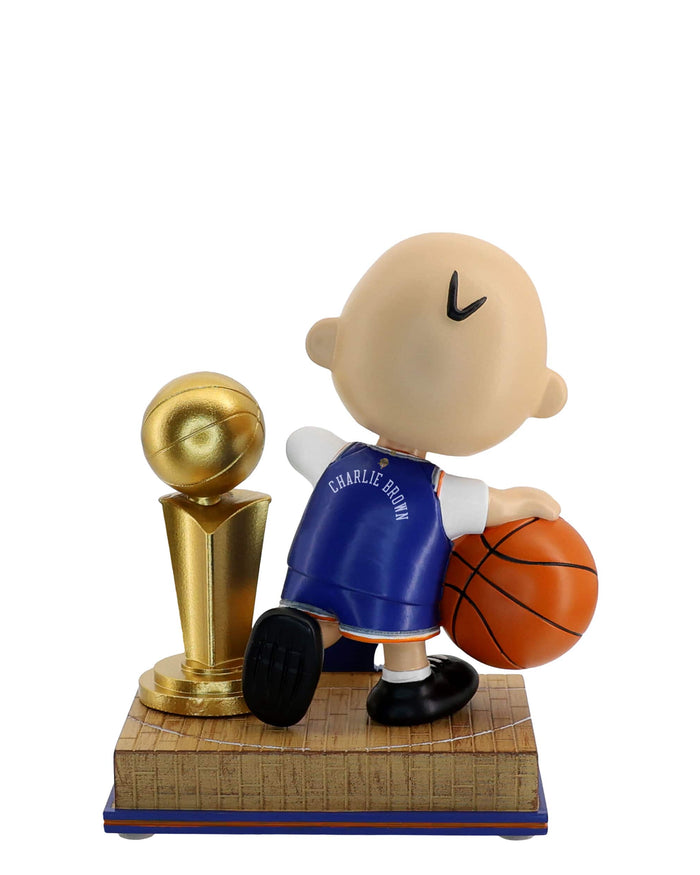 New York Knicks 2026 NBA Champions Charlie Brown Peanuts Bobblehead FOCO - FOCO.com