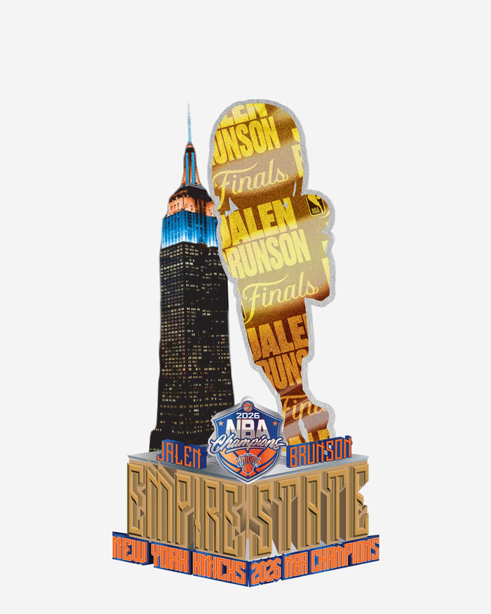 Jalen Brunson New York Knicks 2026 NBA Champions Empire State Building Light Up Bobblehead FOCO - FOCO.com