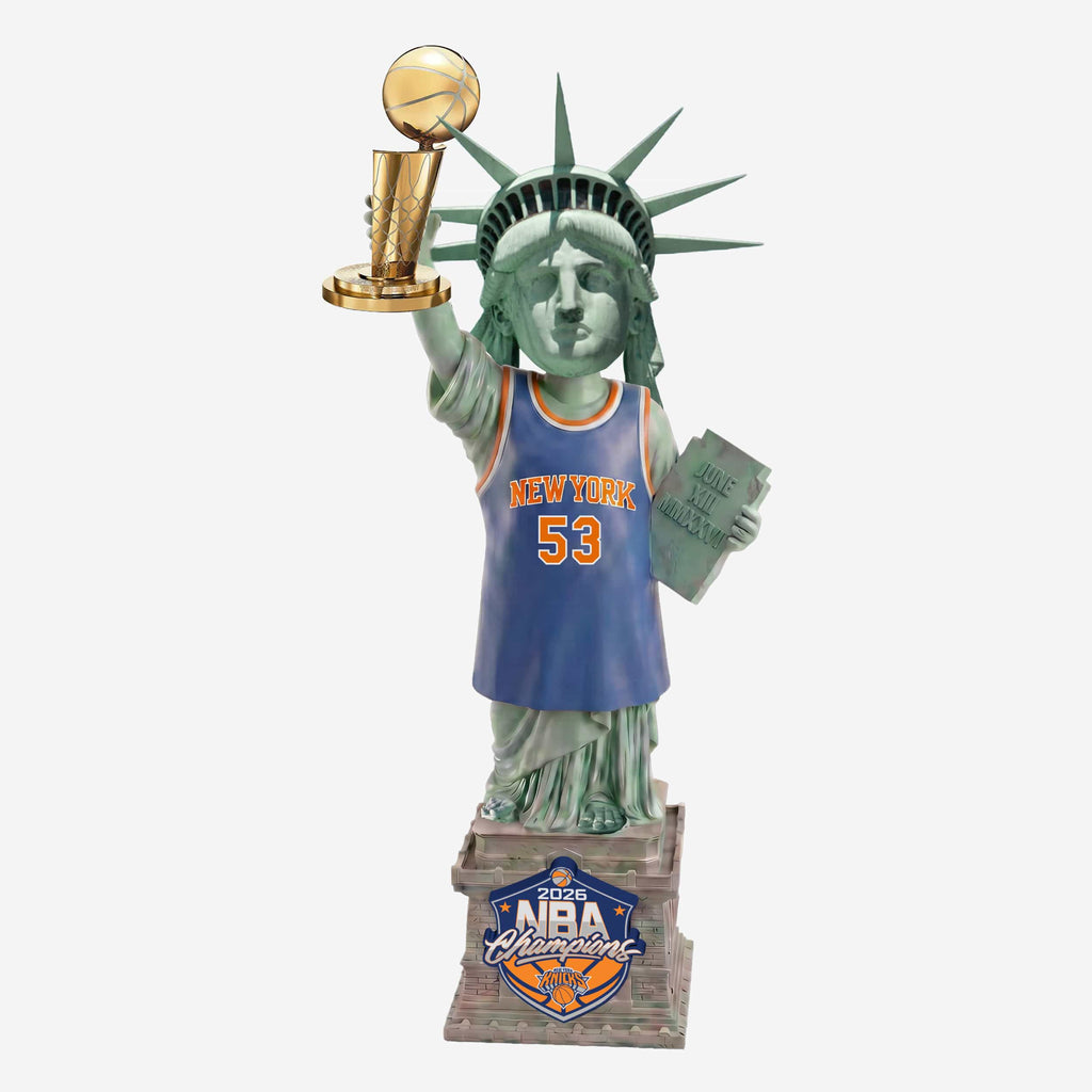 New York Knicks 2026 NBA Champions Statue of Liberty Bobblehead FOCO - FOCO.com