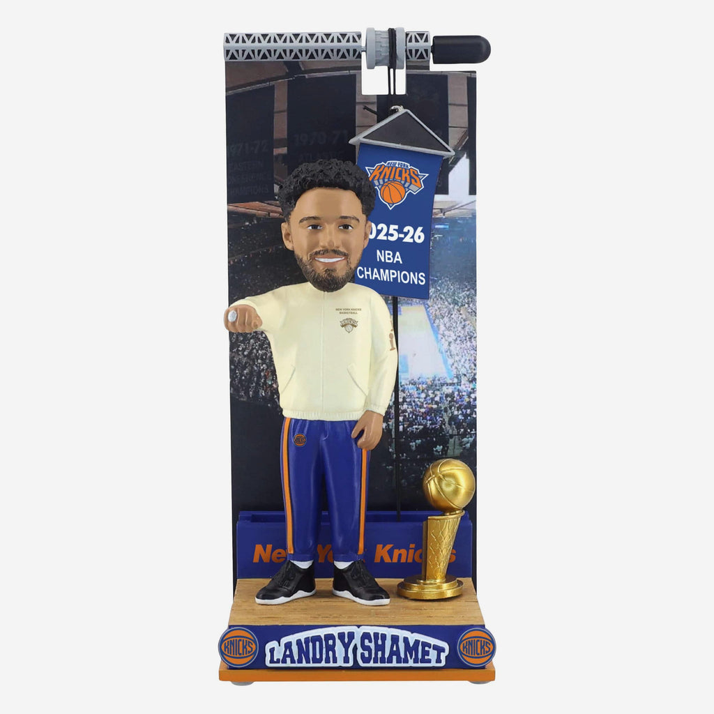 Landry Shamet New York Knicks Raising the Banner Bobblehead FOCO - FOCO.com