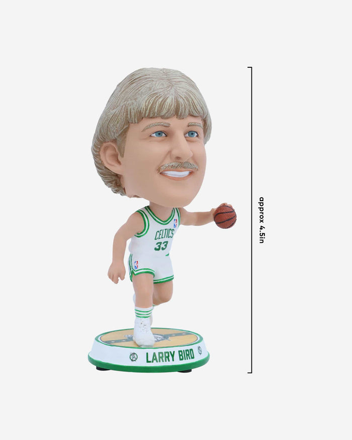Larry Bird Boston Celtics Court Stripe Mini Bighead Bobblehead FOCO - FOCO.com