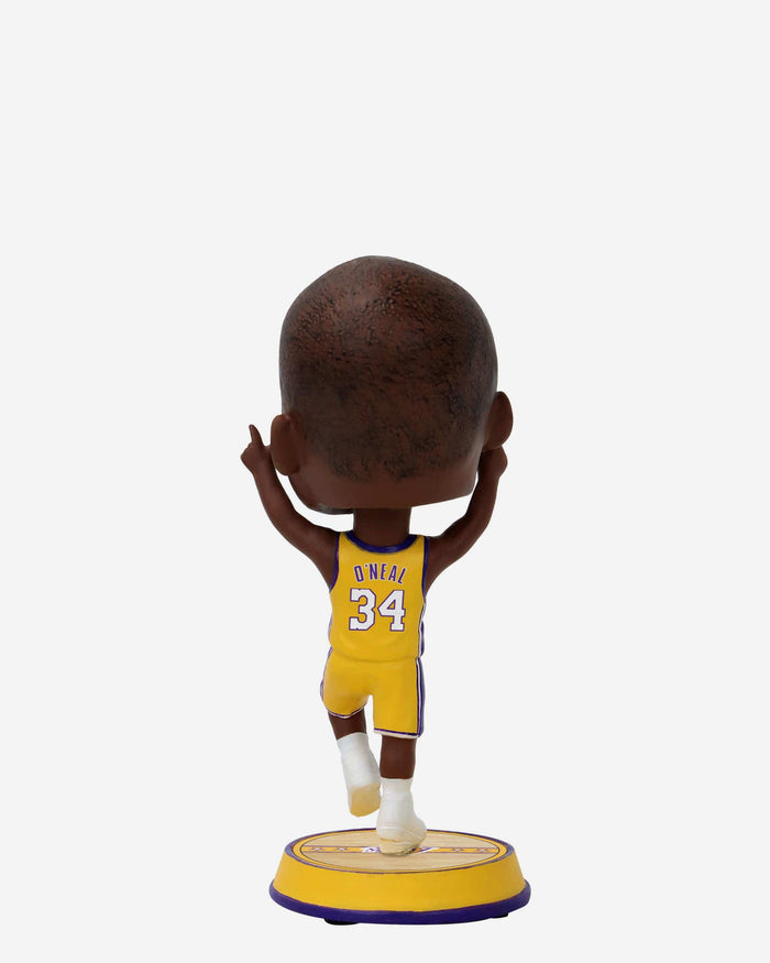 Shaquille O'Neal Los Angeles Lakers Court Stripe Mini Bighead Bobblehead FOCO - FOCO.com